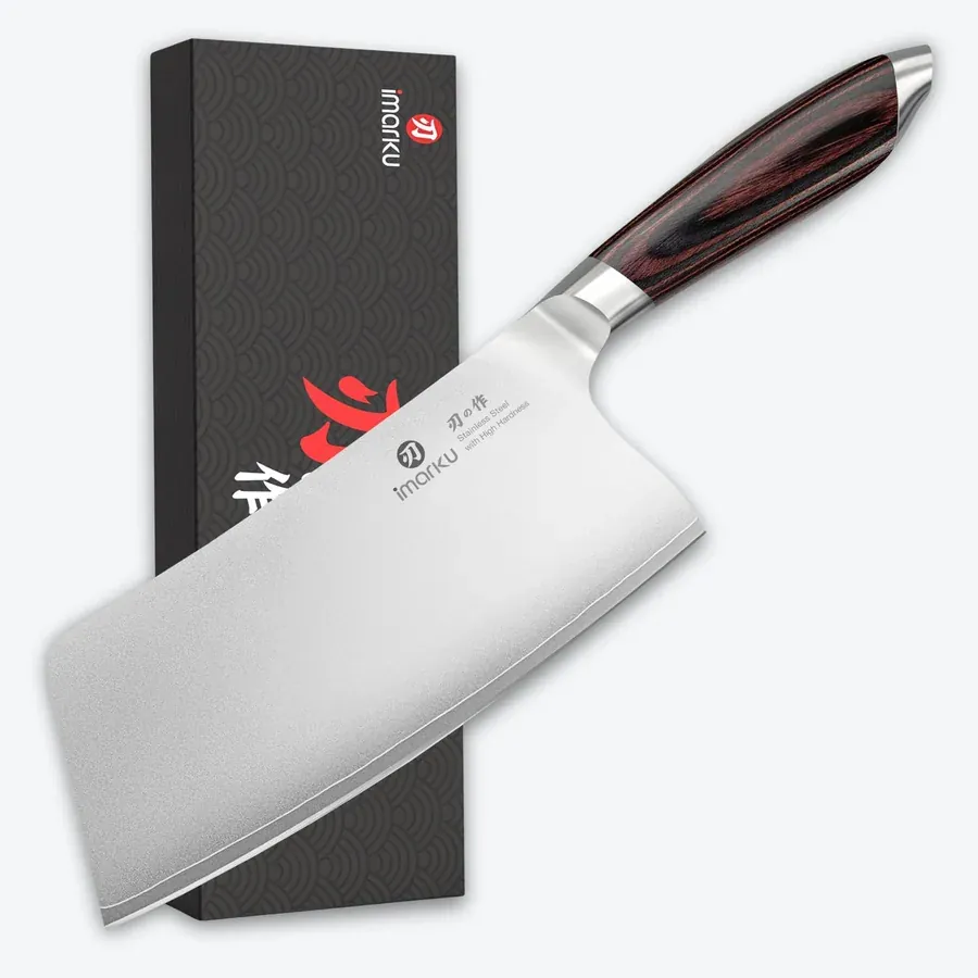 Imarku 7.5-inch stainless steel cleaver knife