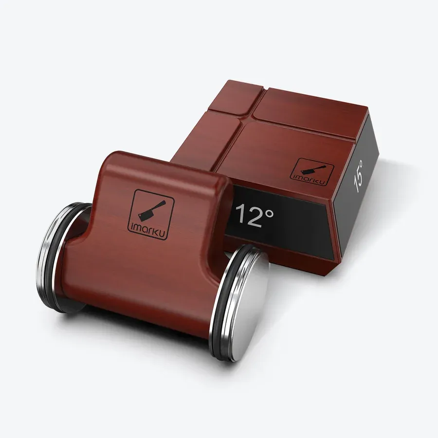 Imarku rolling knife sharpener with diamond discs